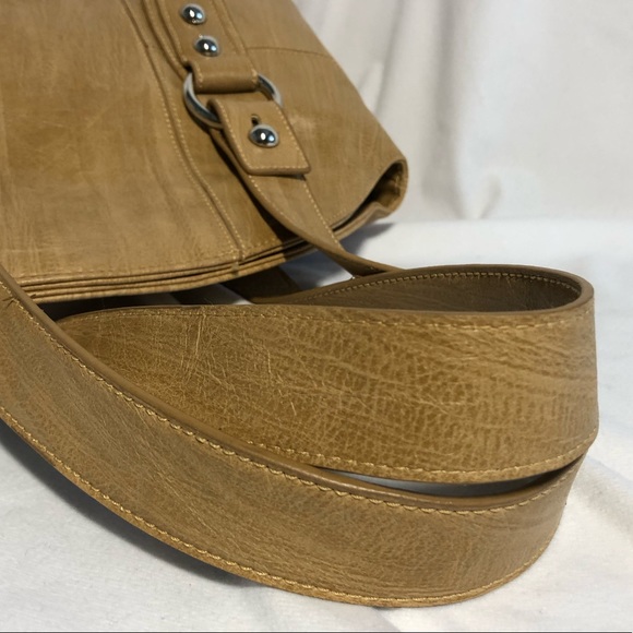 NWOT Nine West Faux Leather Wood Grain Bag - Picture 8 of 16